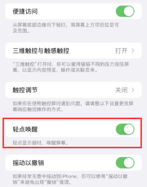 路北苹果授权维修站分享iPhone轻点无法唤醒怎么办 